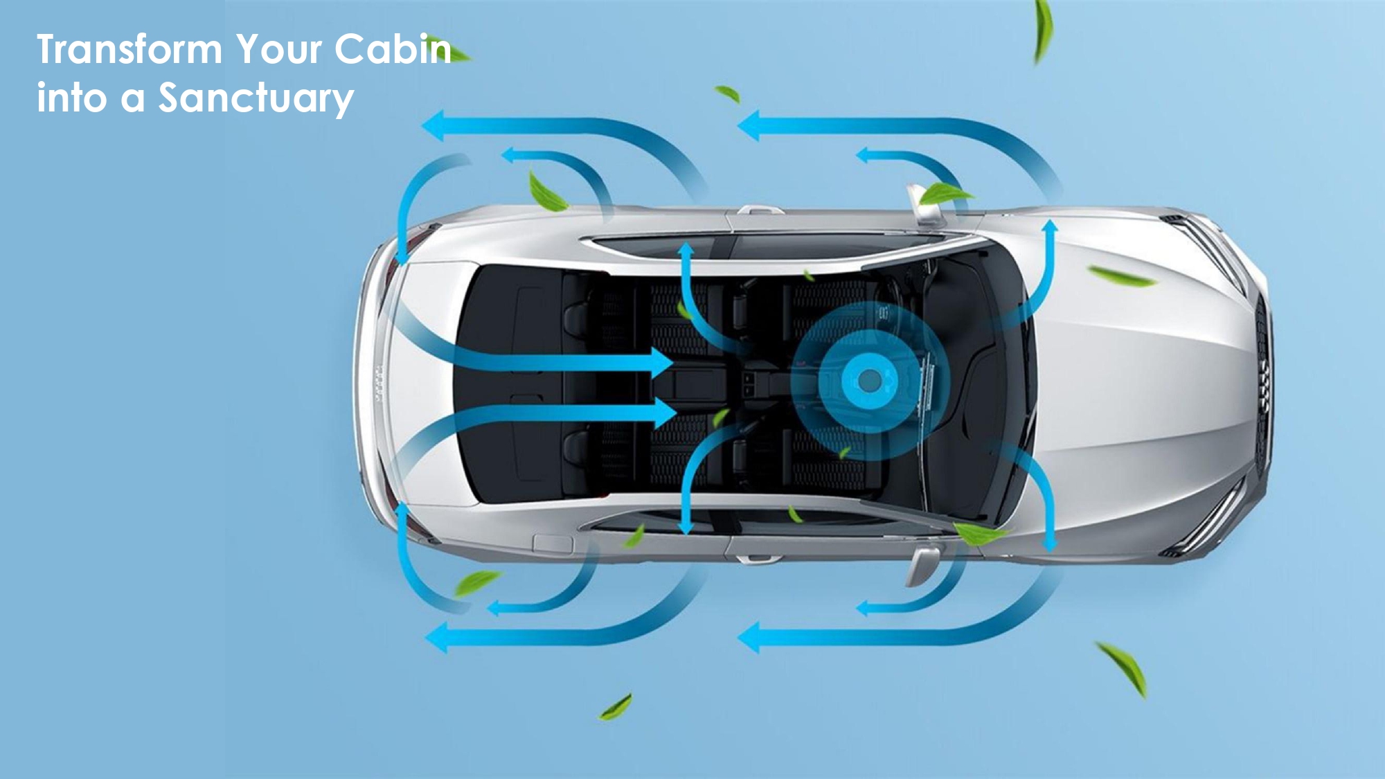 Air Purifier Supplier Cordless HEPA Filter Diffuser for Car Office AP-C1010UBL