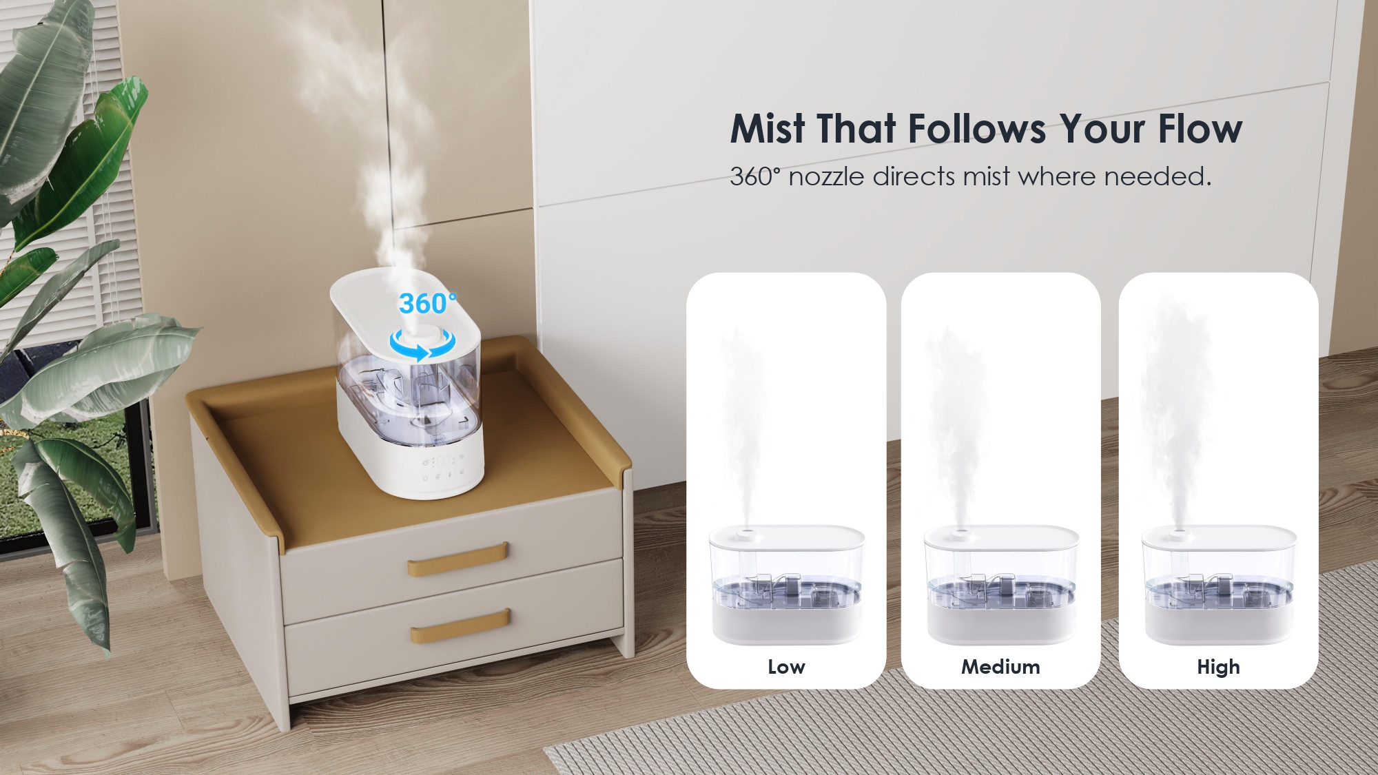 Humidificador de doble boira Source Factory per a l'oficina i la llar