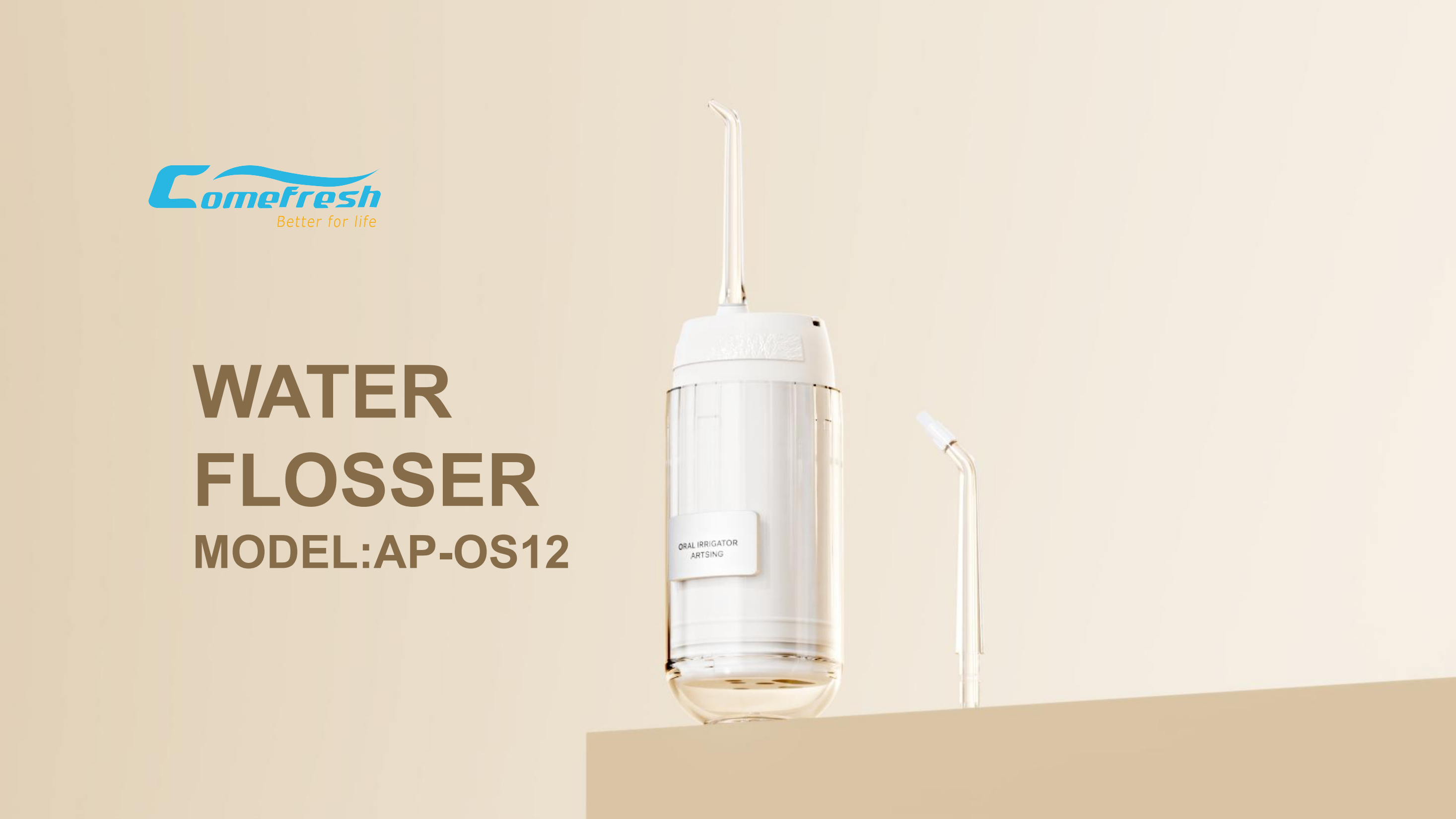 Portable Water Flosser Rechargeable Flosser IPX7 Waterproof 5 Modes AP-OS12