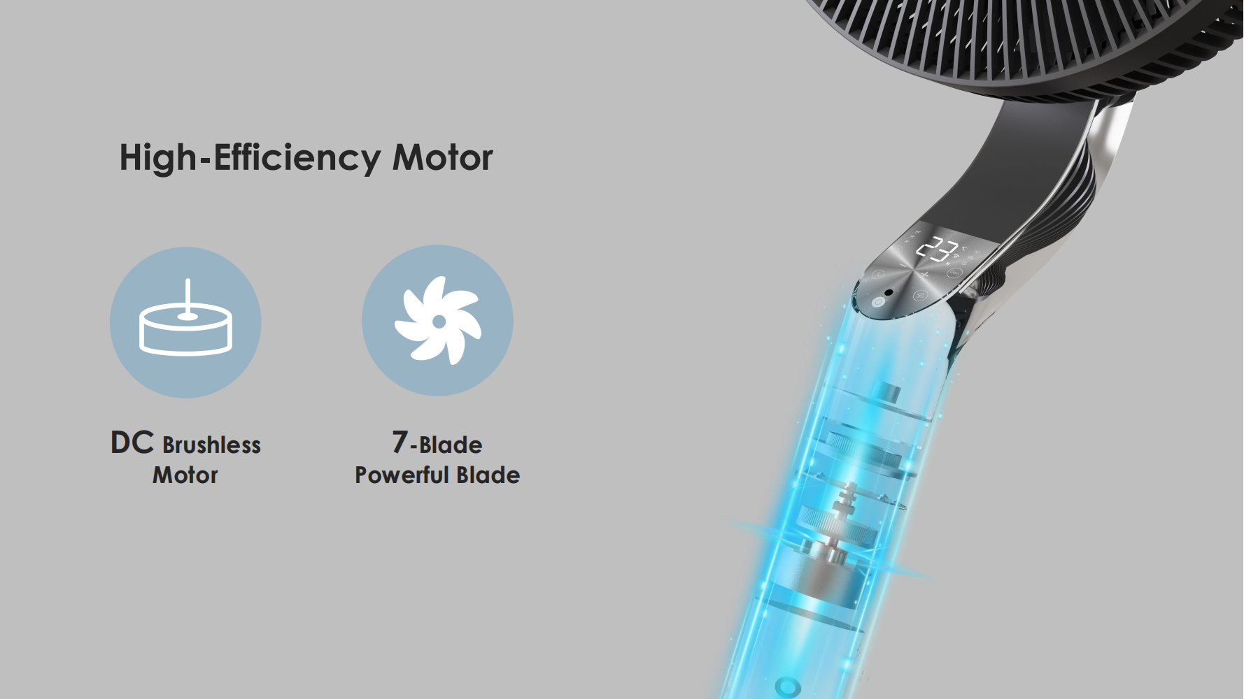 Standing Fan Manufacturer 150° Oscillating Floor Fan with Remote APP AP-F1420RS