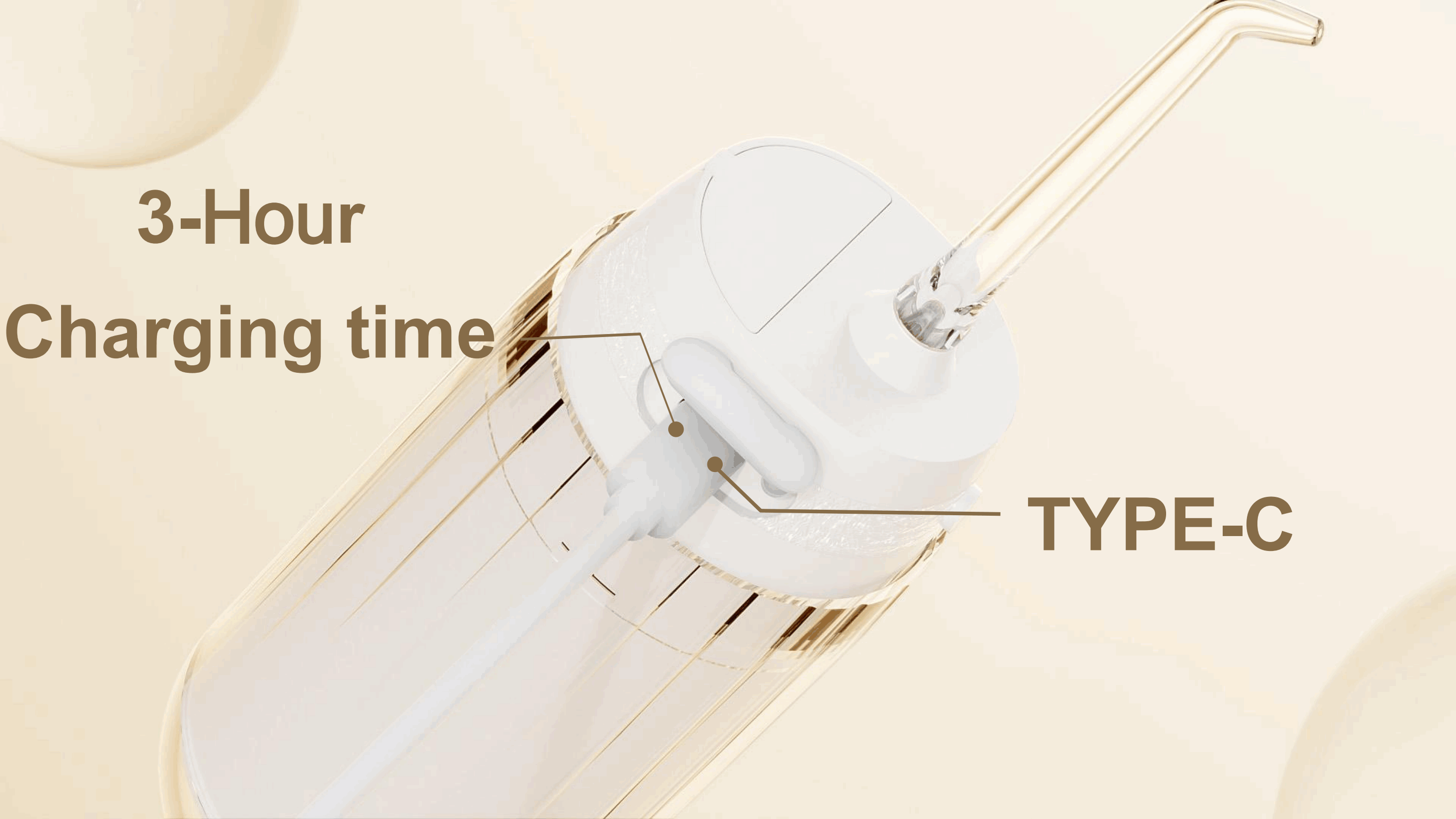 Water Flosser Supplier Cordless Portable 5 Modes Rechargeable Flosser IPX7 Waterproof Gum Floss Cleaner AP-OS12