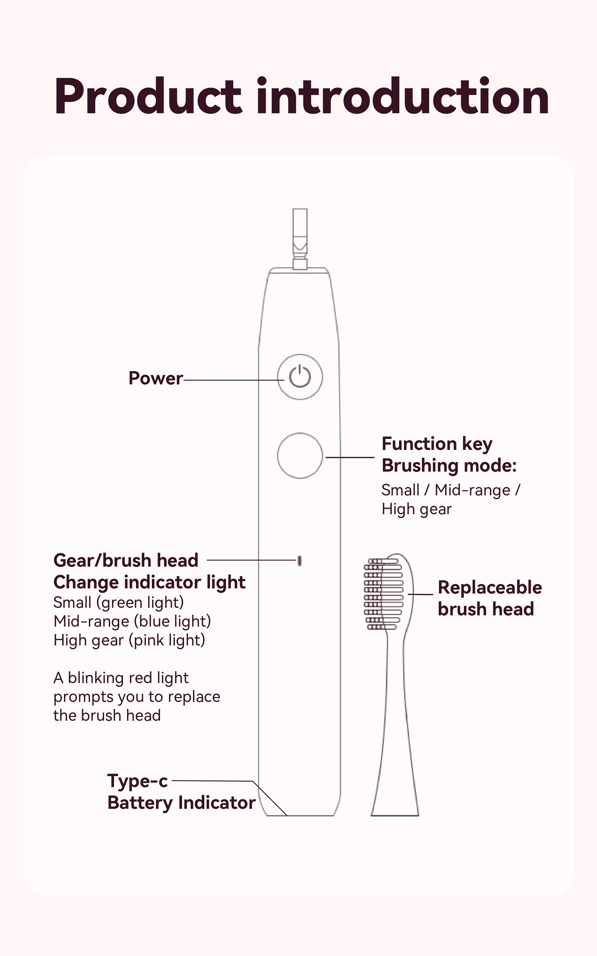 China Electric Toothbrush Factory Ultrasonic Toothbrush  for Adults 34800VPM 3 Modes IPX7 Waterproof AP-TA53