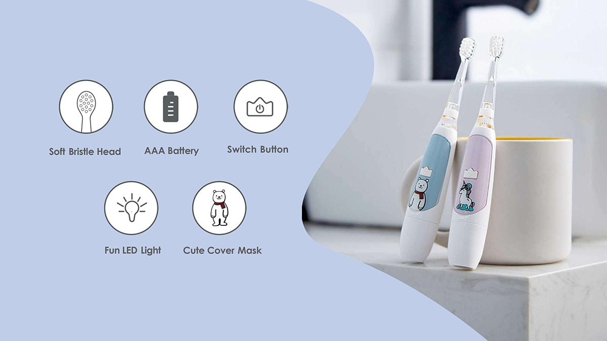 China Kids Electric Toothbrush Manufacturer Toothbrush with Soft Dupont Bristles, Gentle Cleaning for Toddlers