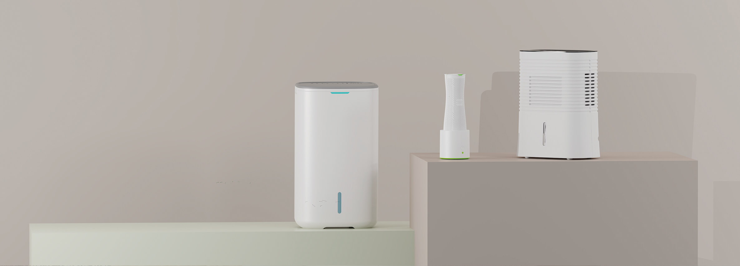 Comefresh Quiet Dehumidifier Air Purifier with Auto Mode for Home Basement Bathroom