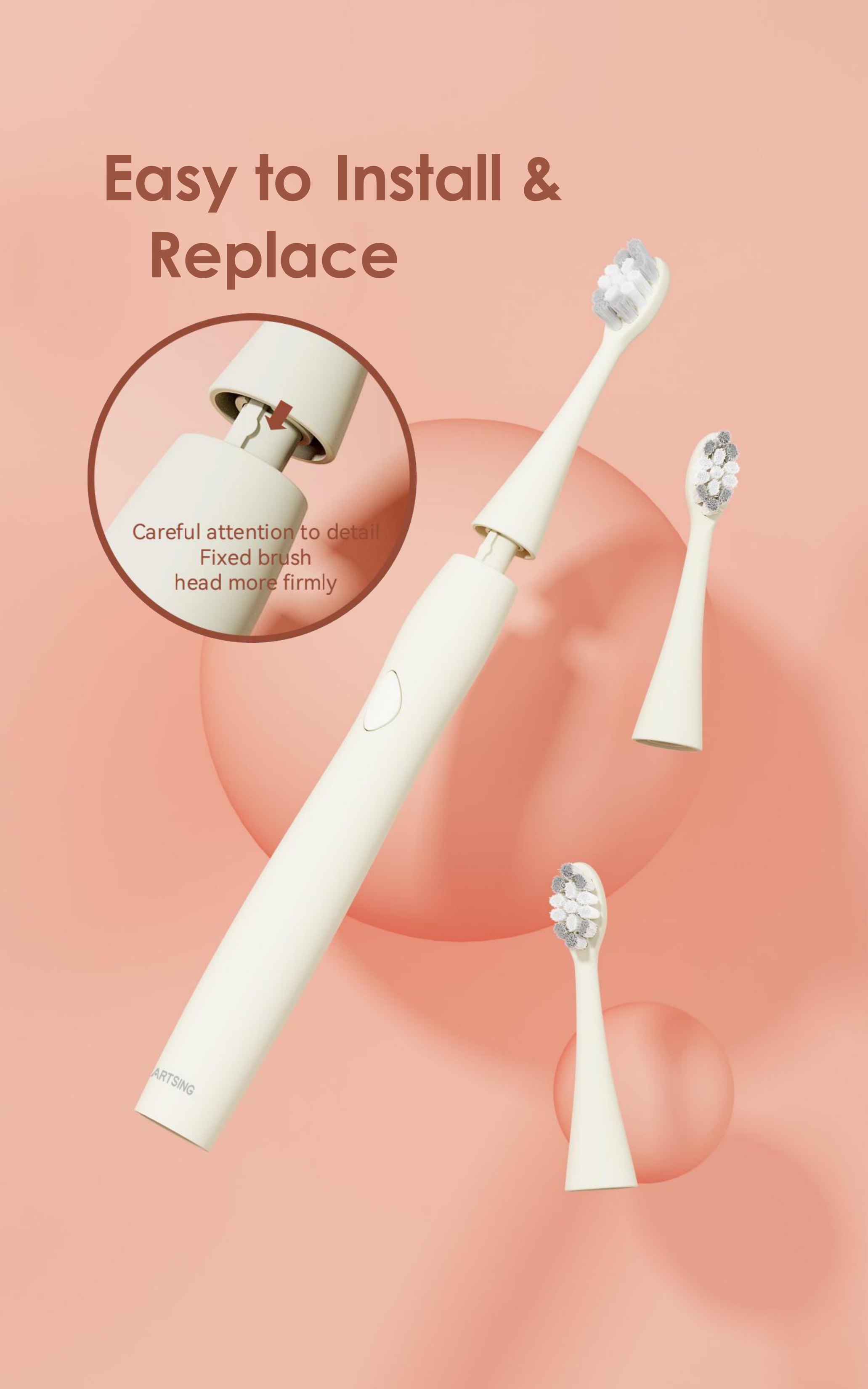 Comefresh Sonic Electric Toothbrush 30 Days Battery Type-C Charging 3 Modes