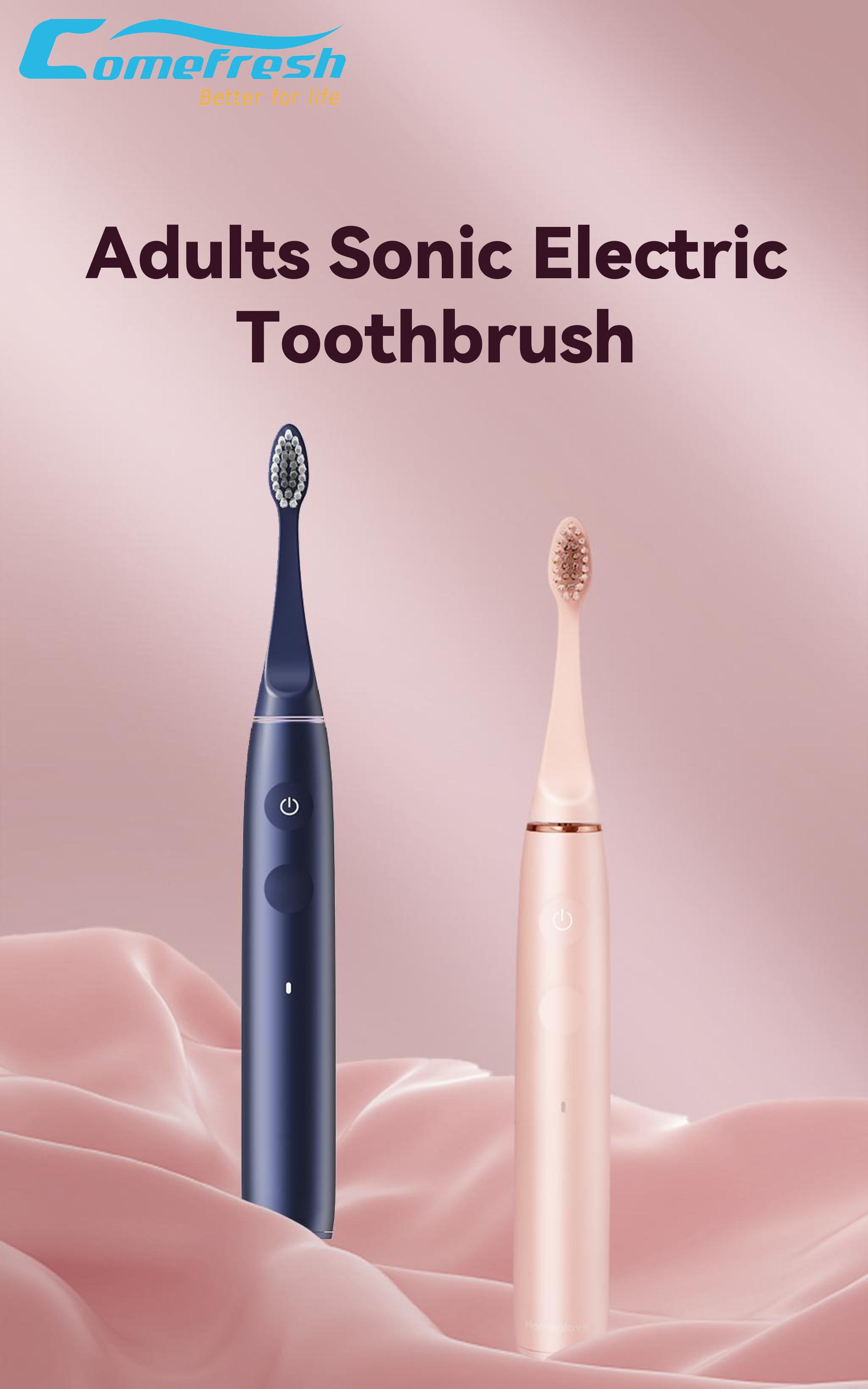 Electric Toothbrush Factory Ultrasonic Toothbrush  for Adults 348000VPM 3Modes IPX7 Waterproof AP-TA53