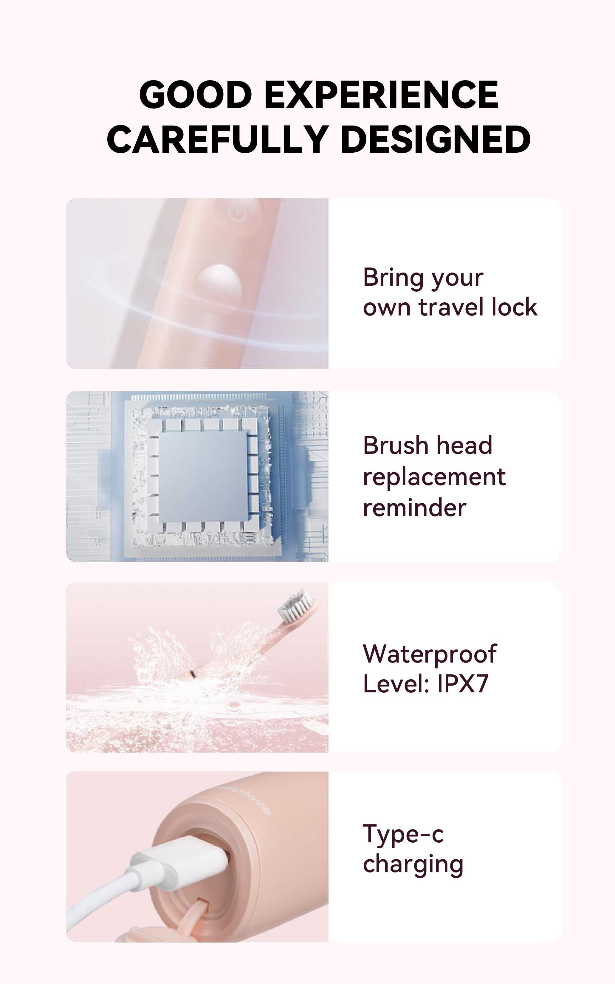 Electric Toothbrush Manufacturer Ultrasonic Toothbrush  for Adults with 3 Modes AP-TA53