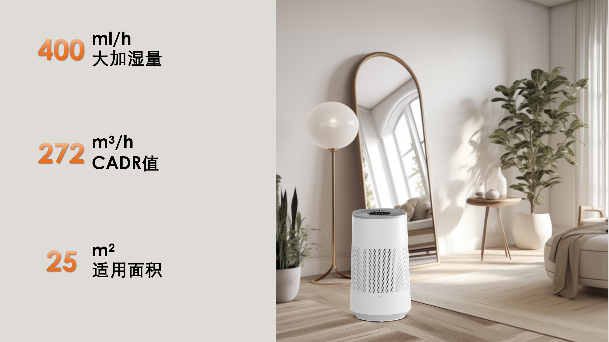 来fresh空气净化器扩散器安静的Hepa滤清器空气清洁剂，带有香气，用于家庭卧室办公室