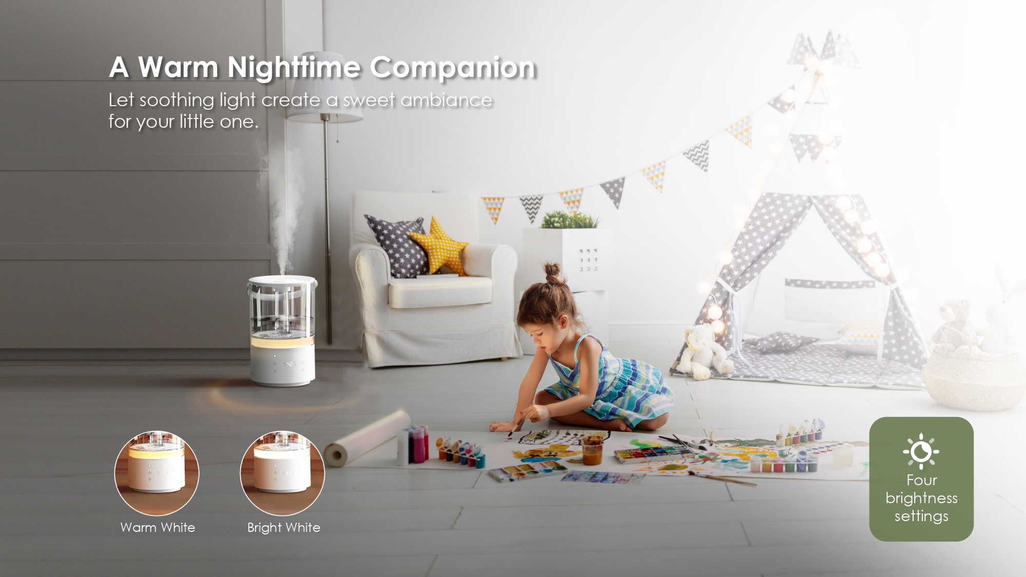 Humidifier Manufacturer Cool and Warm Humidifier for Office Home Bedroom CF-2429LHUR