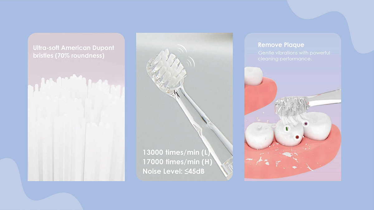 Toothbrush for Kids with Fun Flashing Lights, Chew-Safe Material, Ultra Quiet Motor, Easy One-Button Operation