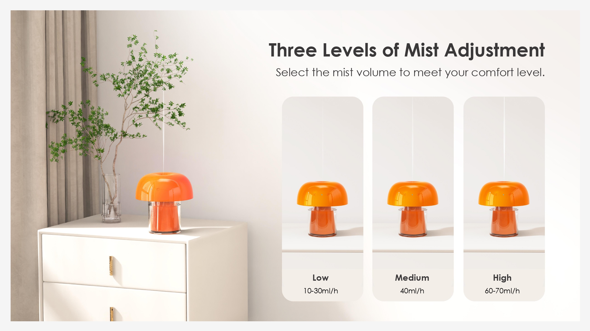 Travel Humidifier Manufacturer Portable 28dB Silent Mood Lighting