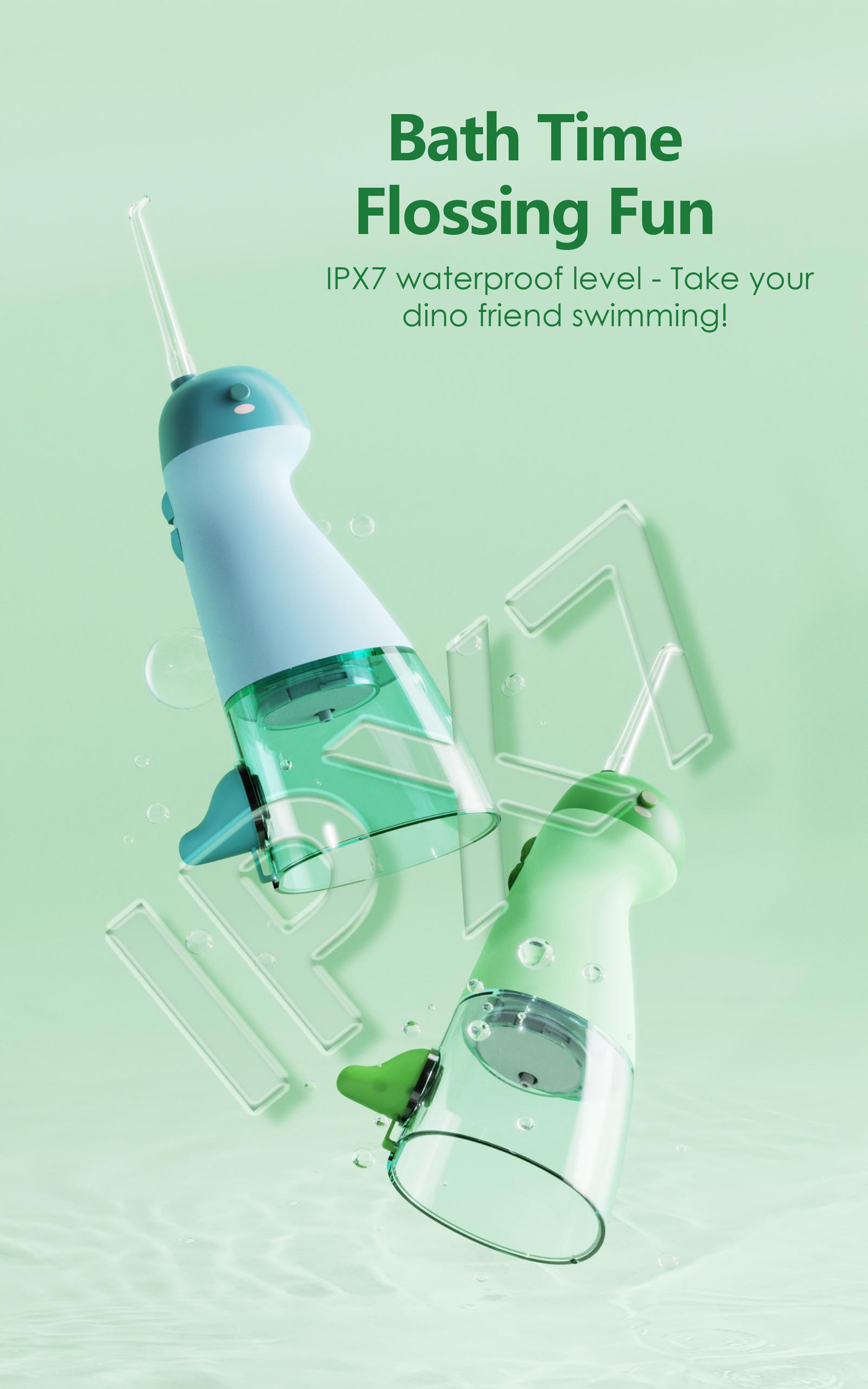 Water Flosser Factory Portable Flosser IPX7 Waterproof Gum Floss Cleaner AP-OS13