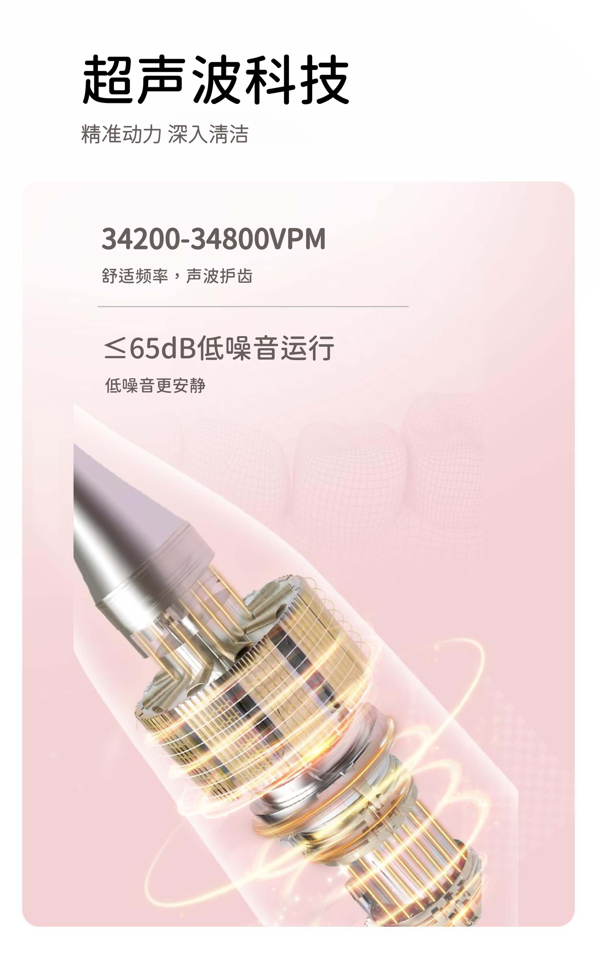 成人电动牙刷 超声波牙刷 3种模式 IPX7 防水 AP-TA53